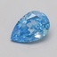 0.31 Ct. Fancy Vivid  Blue Pear Lab Grown Diamond