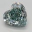 2.14 Ct. Fancy Vivid Green Heart Lab Grown Diamond