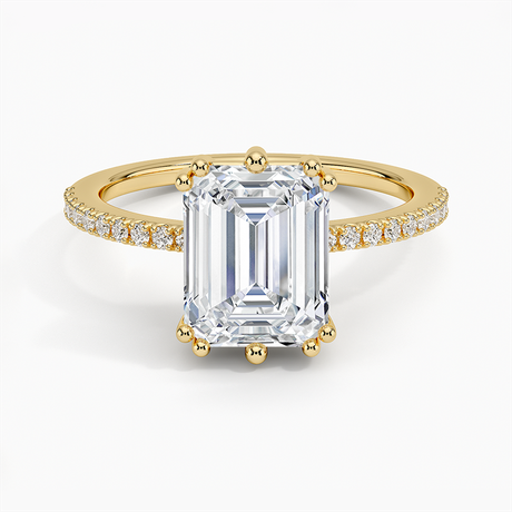18K Yellow Gold Luxe Kalina Hidden Halo Diamond Ring