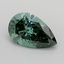 3.01 Ct. Fancy Vivid  Green Pear Lab Grown Diamond