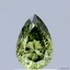 0.52 Ct. Fancy Vivid Green Pear Lab Grown Diamond