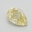 1.29 Ct. Fancy Intense  Yellow Pear Lab Grown Diamond
