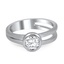 Custom Asymmetric Split Shank Saturn Ring