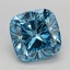 1.64 Ct. Fancy Vivid Blue Cushion Lab Grown Diamond