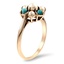 The Caprice Ring, smalltop view on a hand