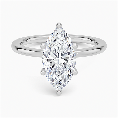 18K White Gold Sydney Perfect Fit Hidden Halo Diamond Ring