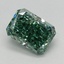 1.42 Ct. Fancy Vivid Green Radiant Lab Grown Diamond