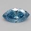 0.39 Ct. Fancy Vivid Blue Marquise Lab Grown Diamond