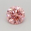 0.46 Ct. Fancy Vivid Pink Round Lab Grown Diamond