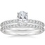 Platinum Petite Shared Prong Bridal Set (1/2 ct. tw.)