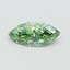 0.52 Ct. Fancy Vivid Green Marquise Lab Grown Diamond