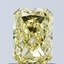 1.08 Ct. Fancy Vivid Yellow Radiant Lab Grown Diamond