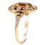 The Seafra Ring, smalltop view on a hand
