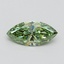 1.00 Ct. Fancy Vivid Green Marquise Lab Grown Diamond