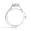 Twisted Halo Diamond Ring, smallview