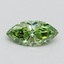 0.91 Ct. Fancy Vivid Green Marquise Lab Grown Diamond