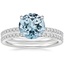 18K White Gold Luxe Perfect Fit Diamond Ring (1/4 ct. tw.) with Ballad Eternity Diamond Ring (1/3 ct. tw.)