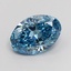 2.54 Ct. Fancy Vivid Blue Oval Lab Grown Diamond