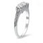 The Edythe Ring, smalltop view on a hand