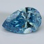11.16 Ct. Fancy Vivid Malibu Blue Pear Lab Grown Diamond