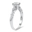 The Jettie Ring, smalltop view on a hand