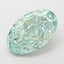 8.04 Ct. Fancy Vivid  Green Oval Lab Grown Diamond