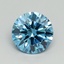 1.43 Ct. Fancy Vivid Blue Round Lab Grown Diamond