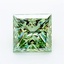 1.90 Ct. Fancy Vivid Green Princess Lab Grown Diamond