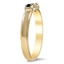 The Isol Ring, smalltop view on a hand