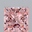 3.00 Ct. Fancy Vivid Pink Princess Lab Grown Diamond
