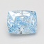 1.57 Ct. Fancy Vivid Blue Cushion Lab Grown Diamond