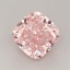 1.20 Ct. Fancy Vivid Pink Cushion Lab Grown Diamond