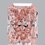 1.60 Ct. Fancy Vivid Pink Radiant Lab Grown Diamond
