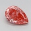1.08 Ct. Fancy Vivid Pink Pear Lab Grown Diamond