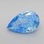 1.21 Ct. Fancy Vivid Blue Pear Lab Grown Diamond