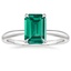 Platinum Freesia 2mm Solitaire Ring, smalltop view