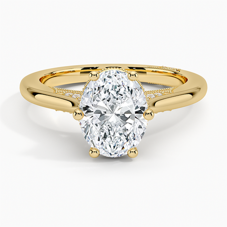 18K Yellow Gold Simply Tacori Crown Diamond Ring