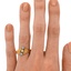 The Zofia Ring, smallzoomed in top view on a hand