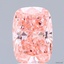 2.52 Ct. Fancy Vivid Pink Cushion Lab Grown Diamond