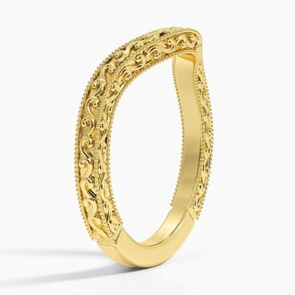 Hudson Engraved Contour Ring