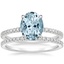 18KW Aquamarine Luxe Viviana Diamond Bridal Set (1/2 ct. tw.), smalltop view