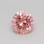 0.31 Ct. Fancy Vivid Pink Round Lab Grown Diamond