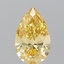 1.06 Ct. Fancy Vivid Yellow Pear Lab Grown Diamond