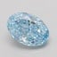 1.07 Ct. Fancy Vivid Blue Oval Lab Grown Diamond