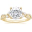 18K Yellow Gold Luxe Willow Diamond Ring (1/4 ct. tw.), smalltop view