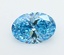 1.55 Ct. Fancy Vivid  Blue Oval Lab Grown Diamond