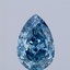2.02 Ct. Fancy Vivid Blue Pear Lab Grown Diamond
