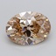 3.05 Ct. Very Light  Brown Oval Lab Grown Diamond