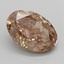 2.06 Ct. Fancy Light  Brown Oval Lab Grown Diamond