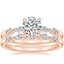 14K Rose Gold Petite Versailles Diamond Bridal Set (3/8 ct. tw.)